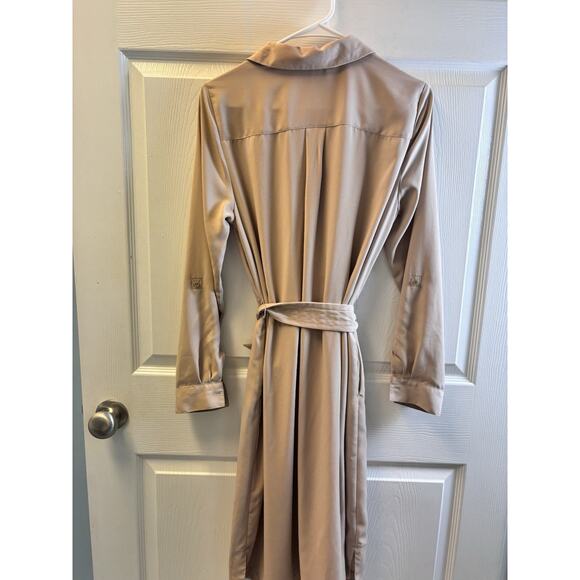 Nine West Womens Tan Shirt Dress Size Medium - Picture 5 of 8